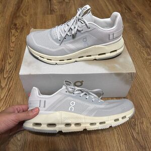ON CLOUDNOVA gray athletic training running lace up shoes sneakers 8.5 new